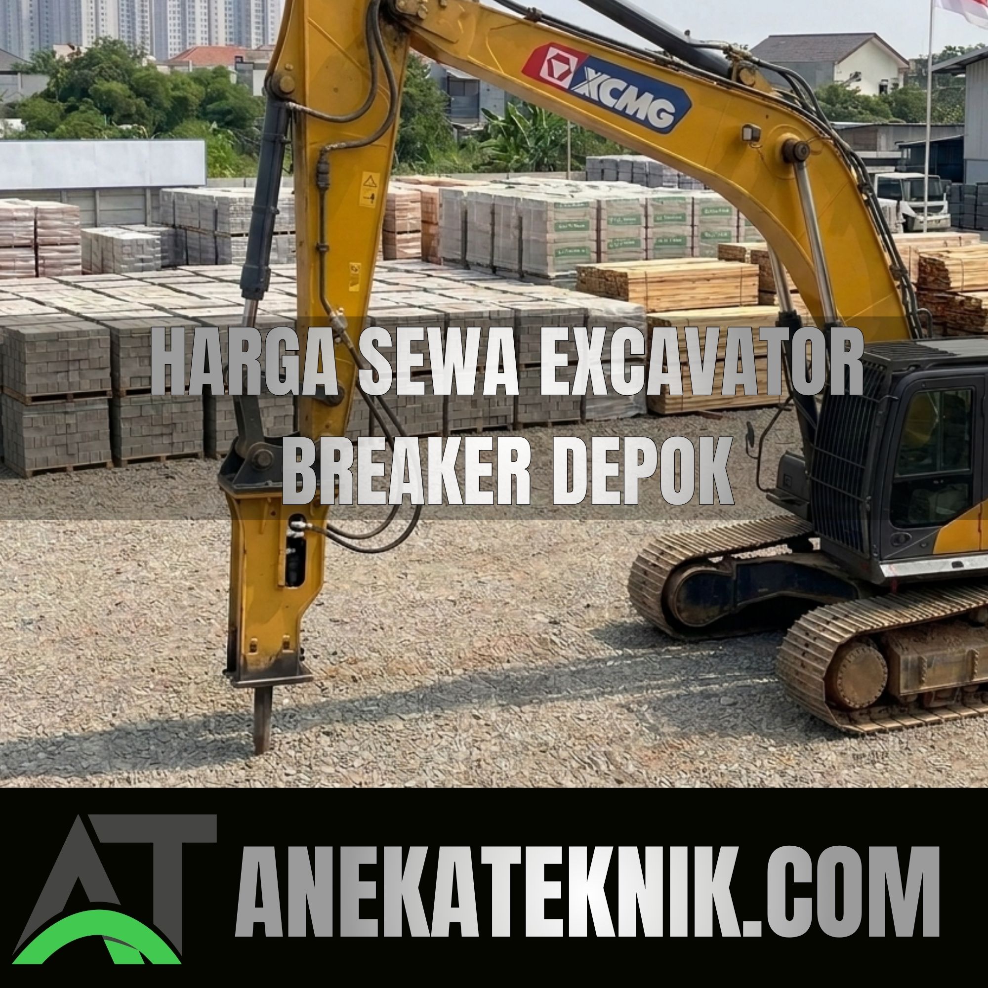 harga sewa excavator breaker depok