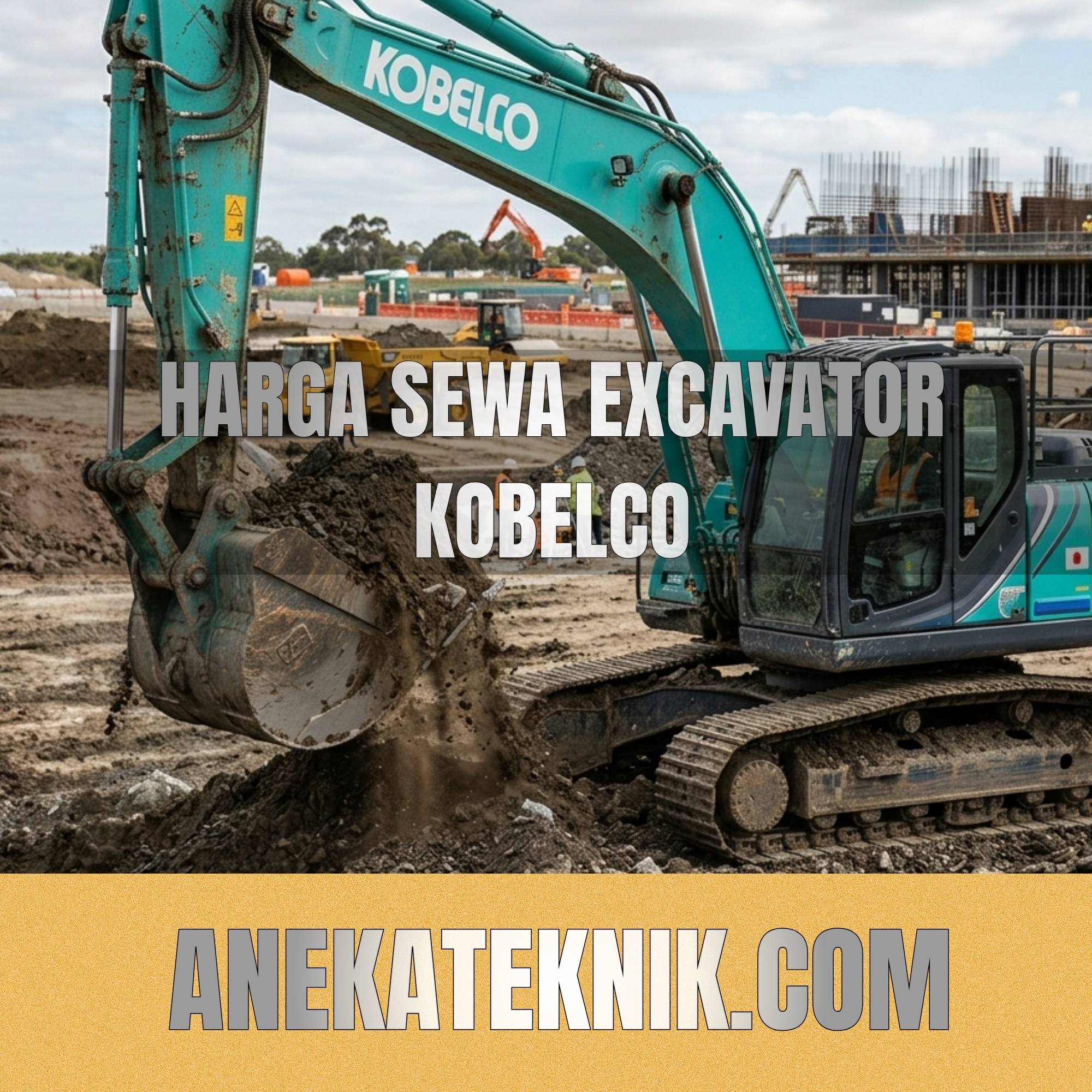 harga sewa excavator kobelco